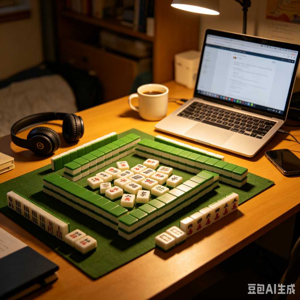 classic oriental board game mahjong