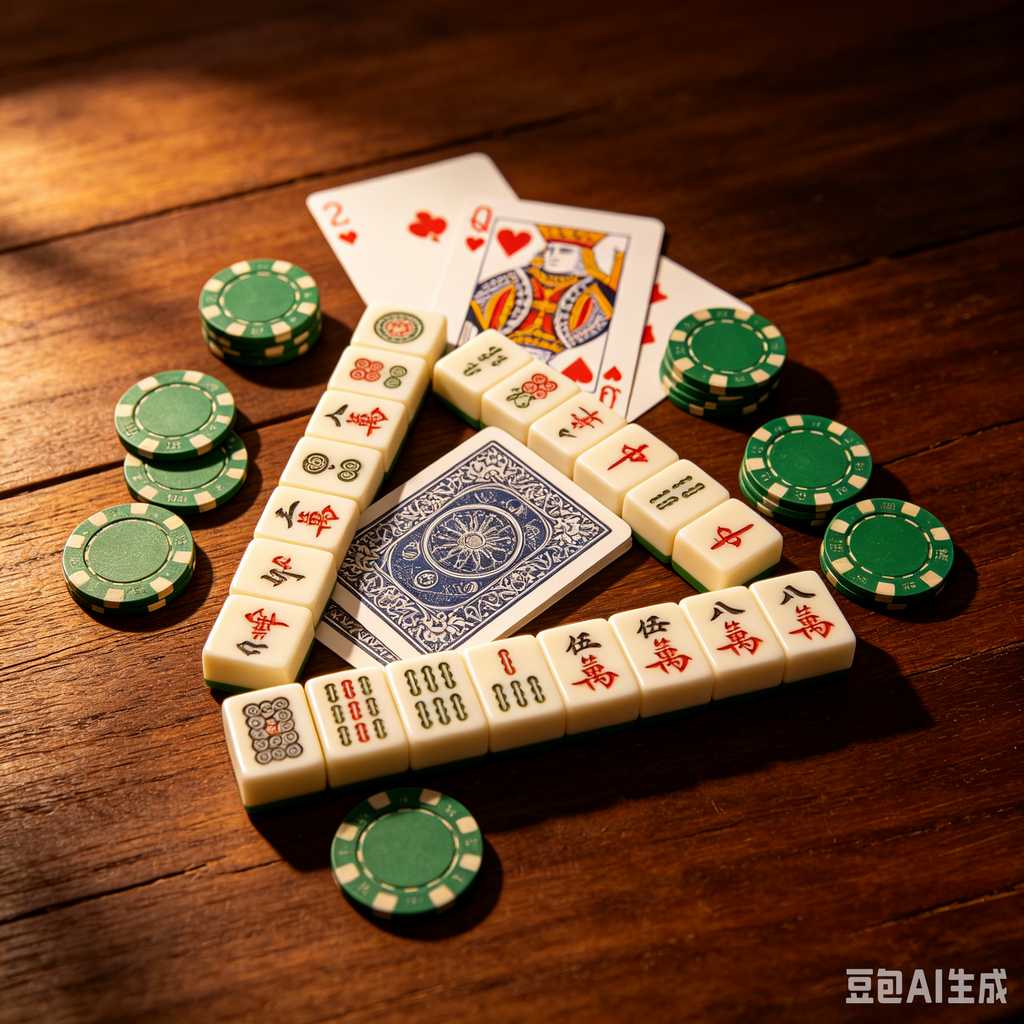 decorative text mahjong set